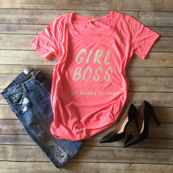 Girl Boss Building Empire Tee Pink - Picture 4 of 4